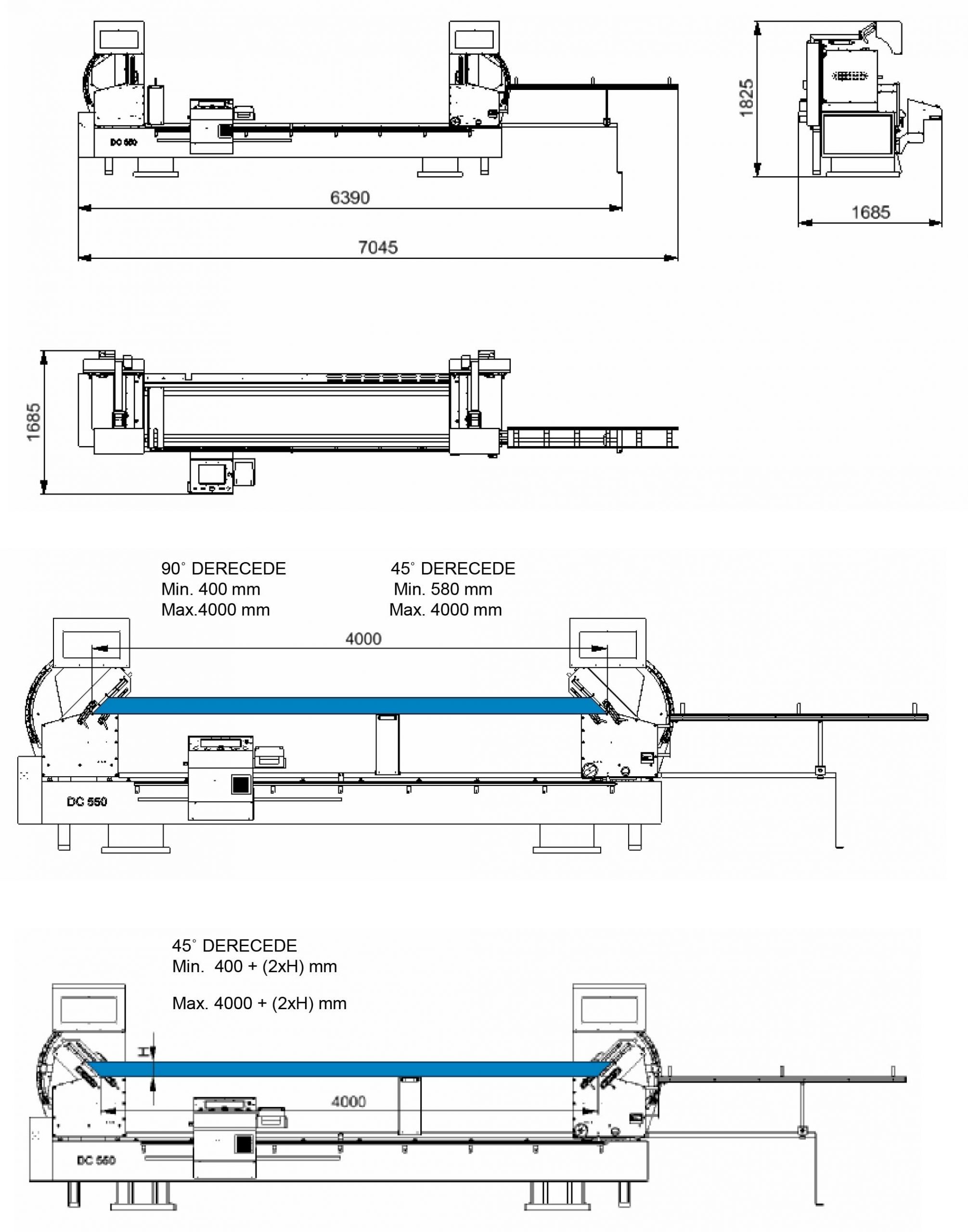 DC-550 Dimensional Diagram