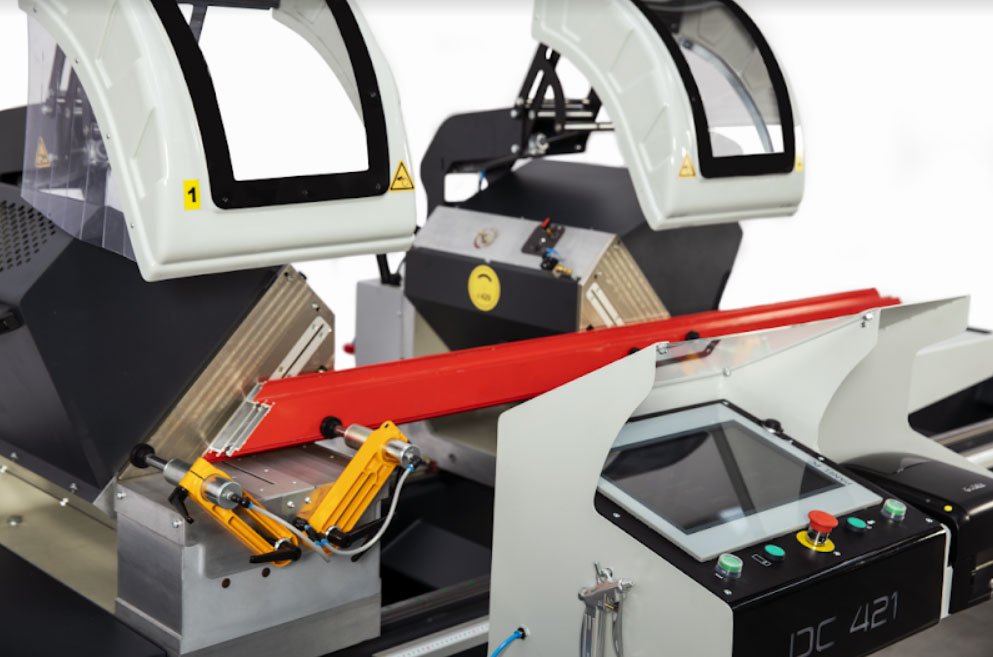 DC 421 PBS – Double Head Mitre Saw Machine (Full Automatic)